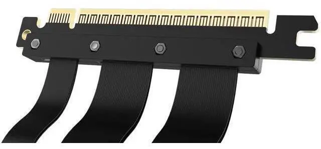 Alt view image 6 of 6 - PCIe 5.0 GPU Riser Cable Gen 5 PCI-E X16 Extension Cable 200mm Compatible with RTX 4090 5090 RX 7900TX