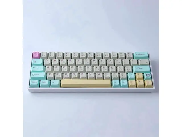 Alt view image 4 of 7 - 166 Keys Cherry Profile PBT Keycaps Dye Sublimation Japanese Cute Style with 6.25u 7u Spacebar Fit MX Mechanical Switches Analog Dreams