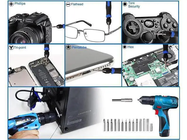 Alt view image 2 of 3 - 126 in 1 Precision Screwdriver Set with 111 Bits, Magnetic Driver Kit Professional Electronics Repair Tool Kit for Computer, PC, MacBook, Laptop, Tablet, iPhone, Xbox, Game Console