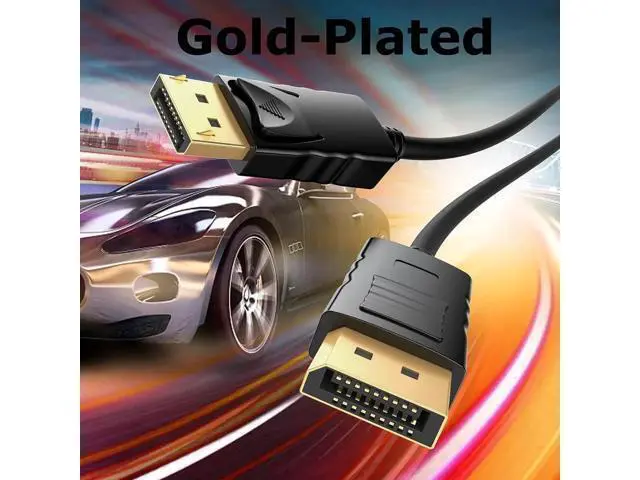 Alt view image 6 of 7 - DisplayPort Cables 1FT 10-Pack, DP to DP Male to Male Gold-Plated Cord, Supports 4K@60Hz, 2K@165Hz for Monitor, Computer, Laptop, Graphics Card, Docking Station