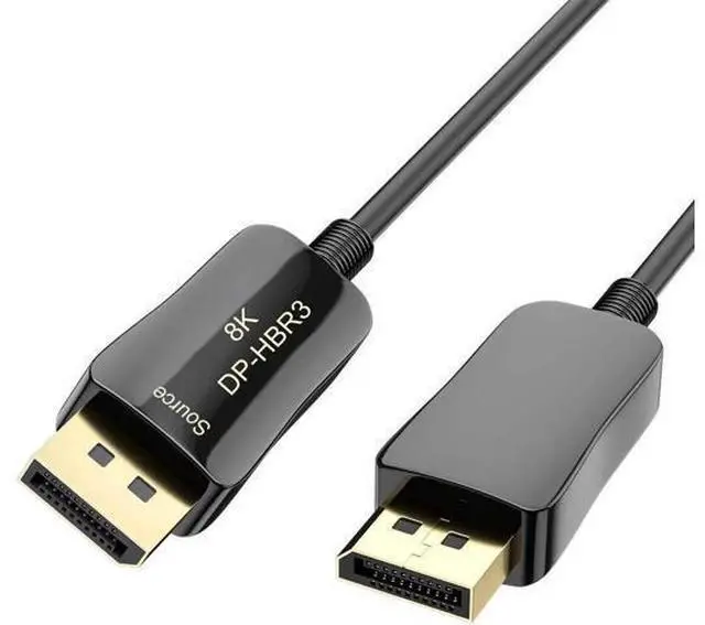 Main image of 15m Optical Fiber DisplayPort 1.4 Cable, HBR3 32.4Gbps Ultra High Speed DP to DP Cord, Slim Flexible Fiber Cable Supports 8K@60Hz 4K@144Hz, Long Distance Lossless Video Transmission
