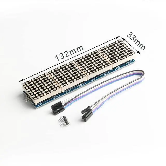 Alt view image 5 of 5 - 1Pc MAX7219 Dot Matrix Module 4-in-1 LED Display Module for MCU Control