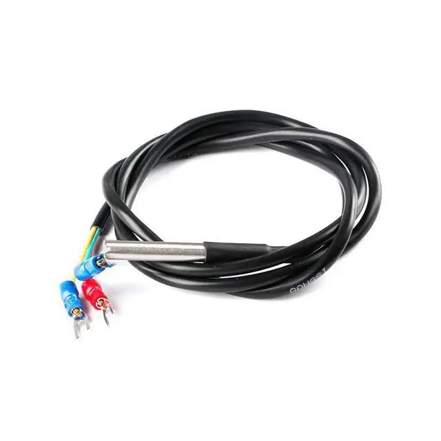 Alt view image 2 of 4 - 2Pcs Waterproof PT100 Temperature Sensor Probe Stainless Steel Temp Sensor