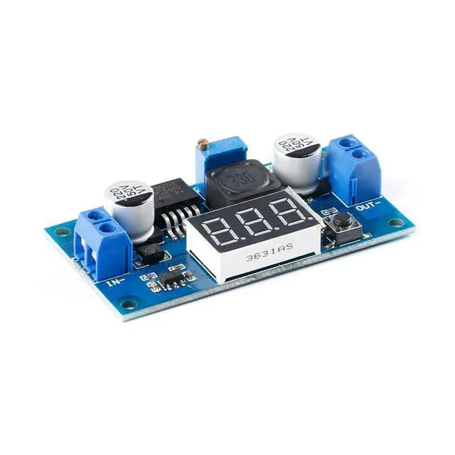 Alt view image 4 of 5 - 2Pcs LM2596 Adjustable DC-DC Buck Converter Module with Voltage Meter