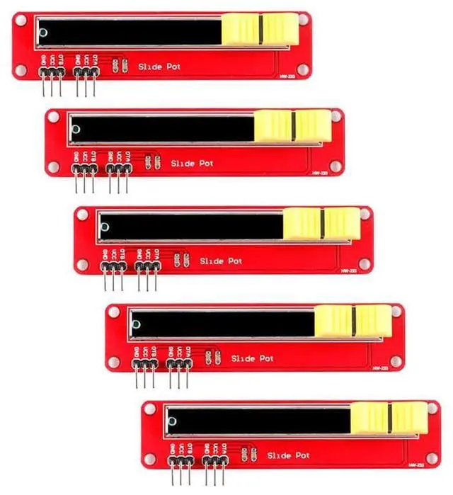 Main image of 5Pcs Dual-Channel Analog Slider Potentiometer Module Variable Resistor