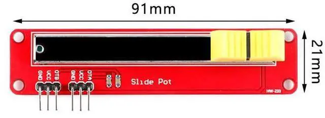 Alt view image 6 of 6 - 5Pcs Dual-Channel Analog Slider Potentiometer Module Variable Resistor