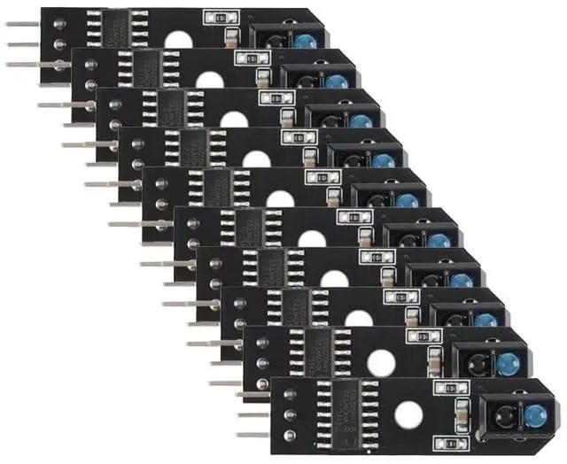 Main image of 10Pcs TCRT5000 IR Line Tracking Sensor Module 3.3V-5V for Smart Car
