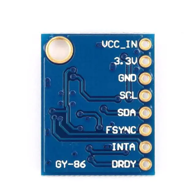 Alt view image 5 of 5 - 2Pcs GY-86 10DOF MS5611 HMC5883L MPU6050 Module MWC Flight Control Sensor Module Acceleration Magnetic Field Pressure Sensor Module