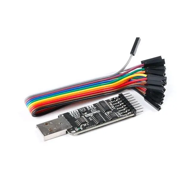 Main image of 10-in-1 USB Serial Adapter, CH340 CP2102 USB to TTL RS485 RS232 Converter Module
