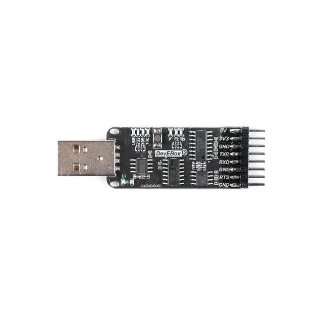 Alt view image 3 of 5 - 10-in-1 USB Serial Adapter, CH340 CP2102 USB to TTL RS485 RS232 Converter Module