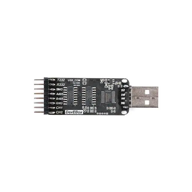 Alt view image 4 of 5 - 10-in-1 USB Serial Adapter, CH340 CP2102 USB to TTL RS485 RS232 Converter Module