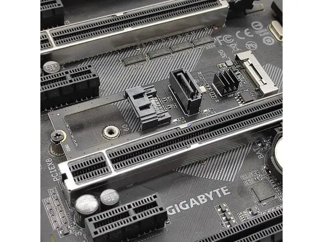 Alt view image 6 of 7 - JMB582 M.2 B+M Key 1 to 2 SATA3 6Gbps Expansion Adapter Card for 2280 NGFF Slot