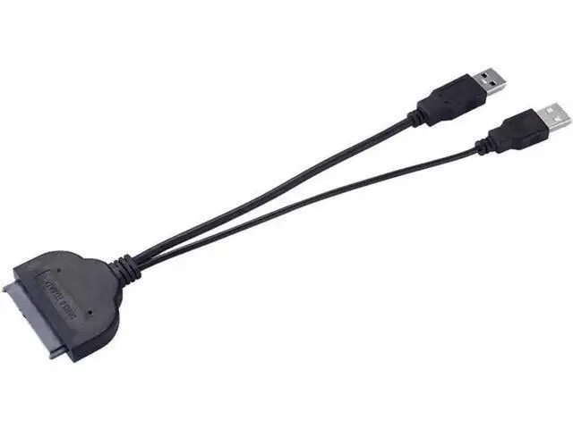 Alt view image 4 of 5 - 6 Inch USB 3.0 to SATA III 6Gbps 22Pin 2.5" HDD SSD Adapter Cable with Extra USB Power Cord, UASP Supported SATA to USB 3.0 Hard Drive Converter for Laptop Solid & Mechanical Drives