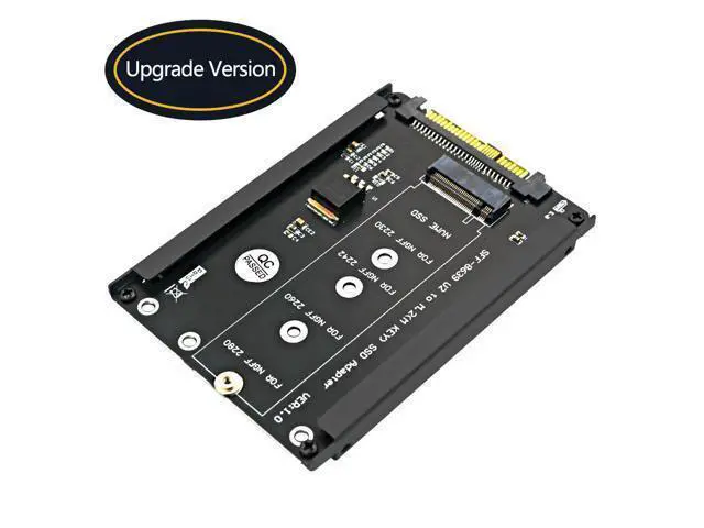 Alt view image 2 of 6 - M.2/SATA to U.2 SFF-8639 Adapter, M.2 NVMe (M-Key) + M.2 SATA (B+M Key) SSD Converter with Metal Case, PCIe 3.0 x4 32Gbps Riser Card for Samsung WD Kingston ADATA Intel ZHITAI M.2 SSD