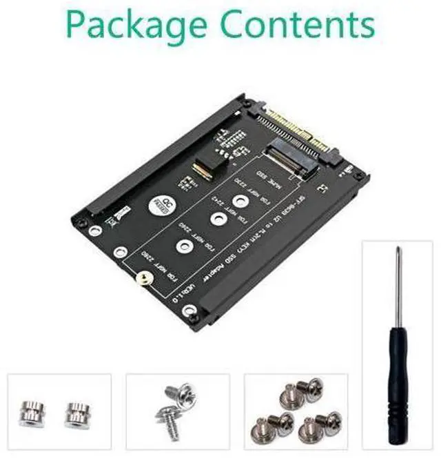 Main image of M.2/SATA to U.2 SFF-8639 Adapter, M.2 NVMe (M-Key) + M.2 SATA (B+M Key) SSD Converter with Metal Case, PCIe 3.0 x4 32Gbps Riser Card for Samsung WD Kingston ADATA Intel ZHITAI M.2 SSD
