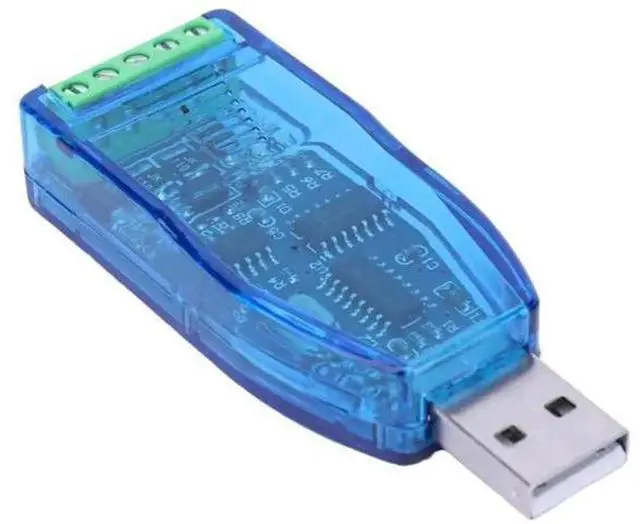 Main image of Industrial USB to RS485 Serial Converter Module, U485 Communication Adapter with TVS & ESD Surge Protection Terminal Block Connector