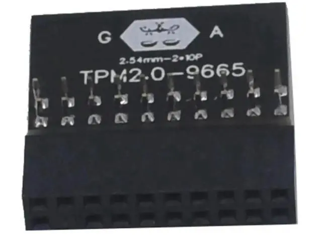 Alt view image 2 of 5 - TPM 2.0 Security Module, LPC 14/20Pin SPI 12Pin TPM2.0 Encrypted Board for ASUS GIGABYTE MSI ASRock Motherboard Windows 11 BitLocker