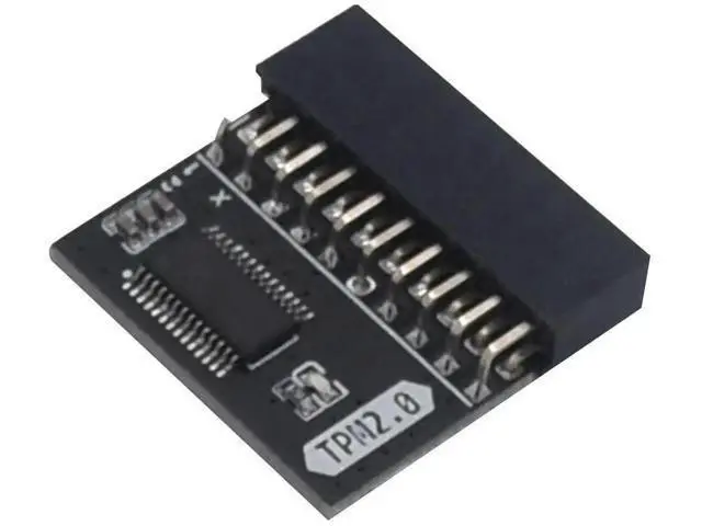 Alt view image 3 of 5 - TPM 2.0 Security Module, LPC 14/20Pin SPI 12Pin TPM2.0 Encrypted Board for ASUS GIGABYTE MSI ASRock Motherboard Windows 11 BitLocker