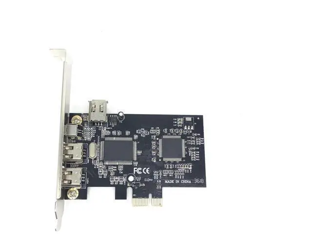 Alt view image 2 of 5 - PCIe IEEE 1394a Firewire Expansion Card, 4 Ports Combo (1×4Pin + 3×6Pin) PCI Express Controller Adapter for Desktop PC