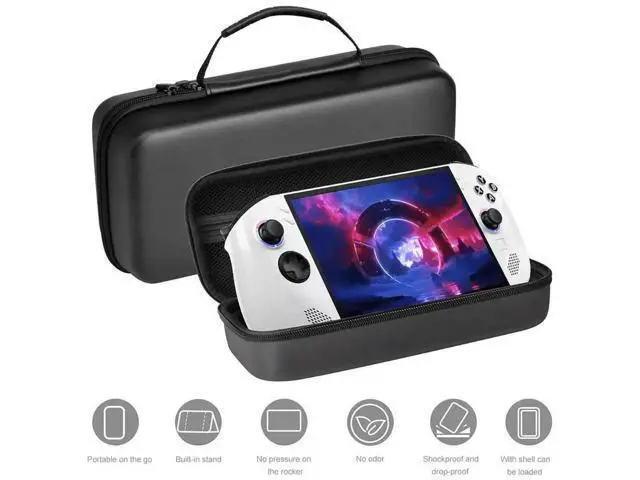 Alt view image 3 of 4 - Hard Shell Carrying Case for Legion Go S Handheld Game Console, Shockproof Travel Bag with Internal Mesh Storage Pocket