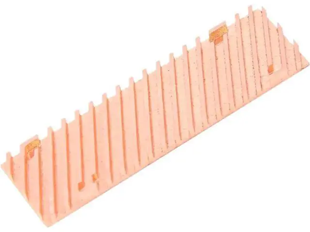 Alt view image 2 of 6 - Ultra Thin Pure Copper Heatsink with Thermal Pad for M.2 2280 PCIe NVMe SSD, 70×20×1.5mm