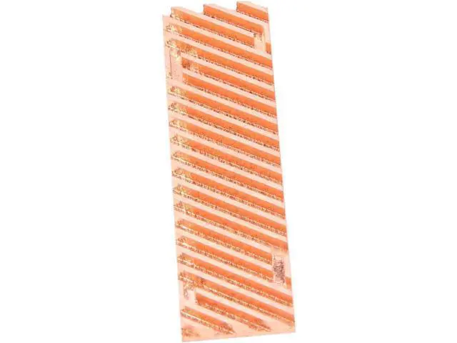 Alt view image 3 of 6 - Ultra Thin Pure Copper Heatsink with Thermal Pad for M.2 2280 PCIe NVMe SSD, 70×20×1.5mm