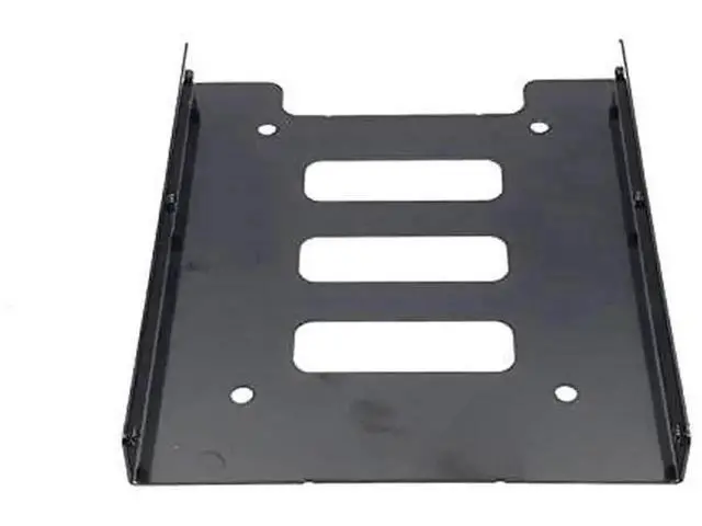 Alt view image 4 of 6 - Black 2.5" to 3.5" Metal HDD Mounting Bracket Adapter, With IDE 4Pin to SATA 15Pin Power Cable & SATA 3.0 Data Cable for Desktop & Server SSD/HDD