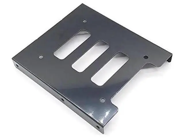 Alt view image 5 of 6 - Black 2.5" to 3.5" Metal HDD Mounting Bracket Adapter, With IDE 4Pin to SATA 15Pin Power Cable & SATA 3.0 Data Cable for Desktop & Server SSD/HDD