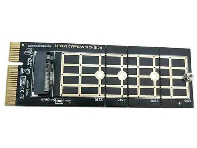 Alt view image 2 of 4 - PCIe 3.0 X4 to NVMe M.2 Adapter Card, PCI-E to M.2 NVMe SSD Converter Supporting 2230/2242/2260/2280 Size SSDs