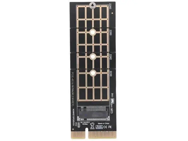 Alt view image 4 of 4 - PCIe 3.0 X4 to NVMe M.2 Adapter Card, PCI-E to M.2 NVMe SSD Converter Supporting 2230/2242/2260/2280 Size SSDs
