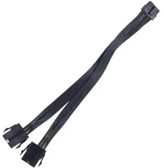 Main image of Dual PCIe 6/8 Pin Female to Mini 12 Pin Male GPU Power Cable, Double CPU Connector Adapter Cord Compatible with NVIDIA RTX 3080 RTX 3090 RTX 30 Series Graphics Card