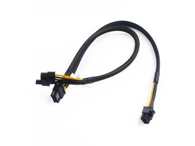 Alt view image 4 of 5 - 30CM 8Pin to 6Pin+8Pin Split GPU Power Cable, PN N08NH 9H6FV J30DG, GPU Splitter Power Cord Compatible with Dell PowerEdge R720 R730 R7910 Workstation Server Graphics Card Power Supply Wire