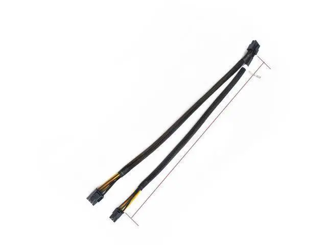 Alt view image 5 of 5 - 30CM 8Pin to 6Pin+8Pin Split GPU Power Cable, PN N08NH 9H6FV J30DG, GPU Splitter Power Cord Compatible with Dell PowerEdge R720 R730 R7910 Workstation Server Graphics Card Power Supply Wire