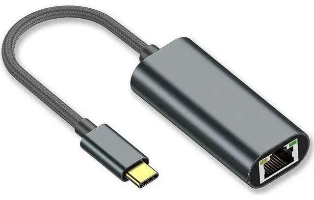 Main image of USB C to Gigabit Ethernet Adapter, Type-C to RJ45 10/100/1000 Mbps LAN Network Dongle Compatible with MacBook Pro/Air, iPad Pro, iMac, XPS, Surface Pro & All Type-C Laptops