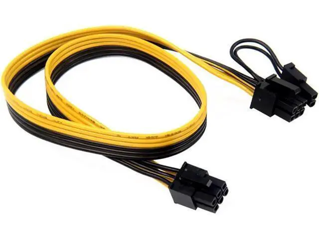 Alt view image 5 of 6 - PCIe 6Pin to 6+2 Pin Power Cable, 8Pin to 6Pin Male to Male Adapter Cord for Graphics Card