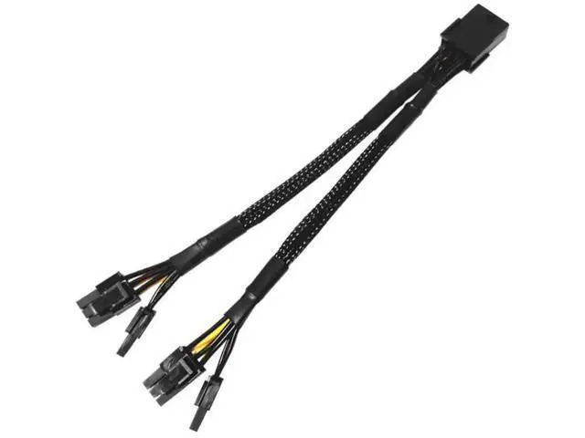 Alt view image 5 of 6 - Pure Copper 8-Pin to Dual 8-Pin GPU Power Splitter Cable, Female to Male Graphics Card Power Extension Adapter Cord
