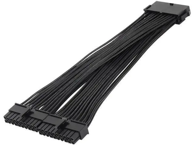 Alt view image 2 of 5 - 24cm ATX 20Pin PSU Splitter Cable, 18AWG 20Pin Female to Dual Male Power Extension Cord for Desktop Power Supply Expansion