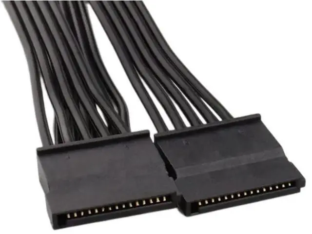 Alt view image 2 of 6 - 20in 6-Pin to 3X 15-Pin SATA Power Cable for Corsair Modular PSUs