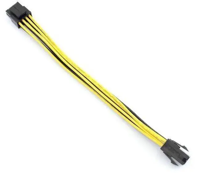 Alt view image 2 of 6 - 2 Pack 8 Inch 4Pin to 8Pin CPU Power Conversion Cable, 20cm P4 to P8 Extension Cord