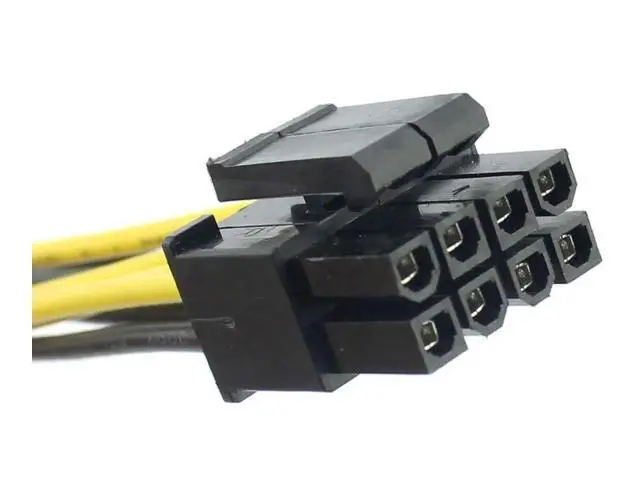 Alt view image 3 of 6 - 2 Pack 8 Inch 4Pin to 8Pin CPU Power Conversion Cable, 20cm P4 to P8 Extension Cord