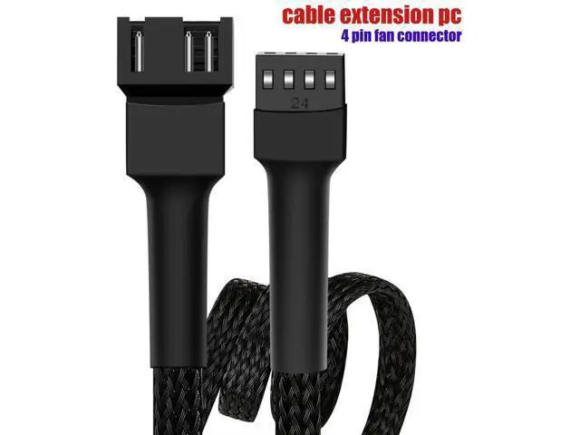 Alt view image 3 of 7 - 10 Pack 27cm (10.6 Inch) 4-Pin PWM Fan Extension Cables for PC Case Cooling Fans