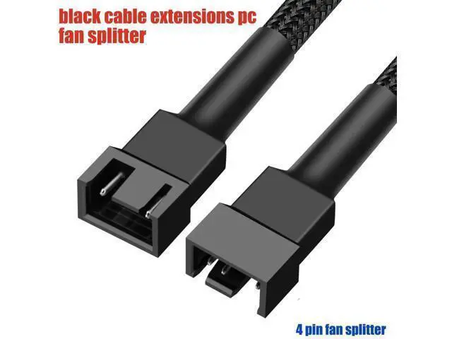 Alt view image 4 of 7 - 10 Pack 27cm (10.6 Inch) 4-Pin PWM Fan Extension Cables for PC Case Cooling Fans