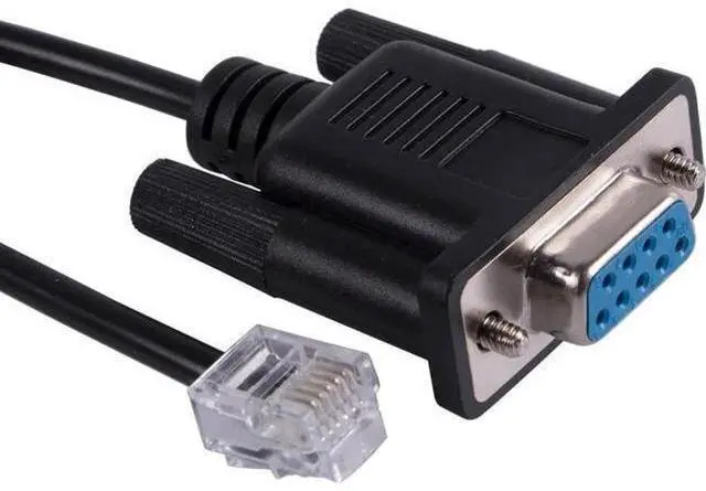 Main image of DB9 Serial RS232 to RJ12 6P6C Adapter Cable, 940-0144A Compatible for APC Rack PDU