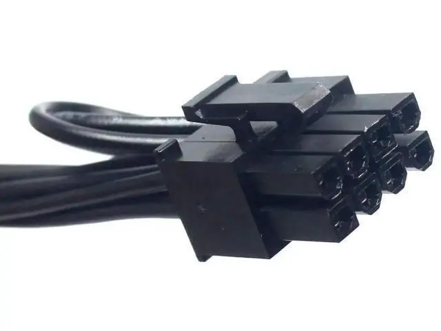 Alt view image 5 of 6 - 30cm+15cm Mini 6Pin to PCIe 6Pin & 8Pin(6+2) GPU Power Cable with Wire Sleeve, Dual PCI-E Ports Compatible with Mac Pro G5