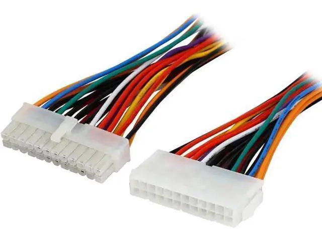 Alt view image 3 of 5 - 8 Inches ATX 24Pin Male to Female Motherboard Power Extension Cable, Internal PSU EPS 24Pin PC Mainboard Power Extender Cord