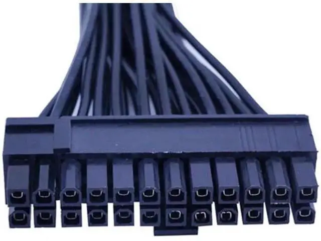 Alt view image 5 of 6 - 30cm ATX 24Pin Male to Female Dual PSU Synchronizer Extension Cable, Dual Power Supply Sync Adapter Cord for Mining Rig Multi PSU Connection