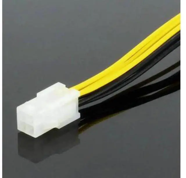Alt view image 2 of 6 - ATX 4 Pin Female to 8 Pin Male EPS Power Adapter Cable, Motherboard CPU Power Extension Cord