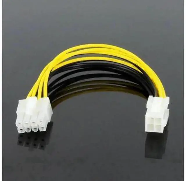 Main image of ATX 4 Pin Female to 8 Pin Male EPS Power Adapter Cable, Motherboard CPU Power Extension Cord
