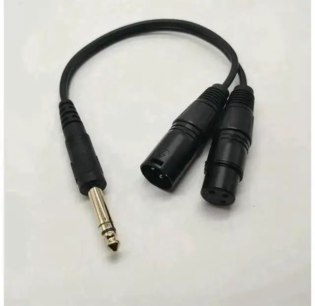 Main image of 1/4 Inch 6.35mm TRS to XLR Male/Female Audio Cable, Double Shielded Mic & Speaker Connection Cord