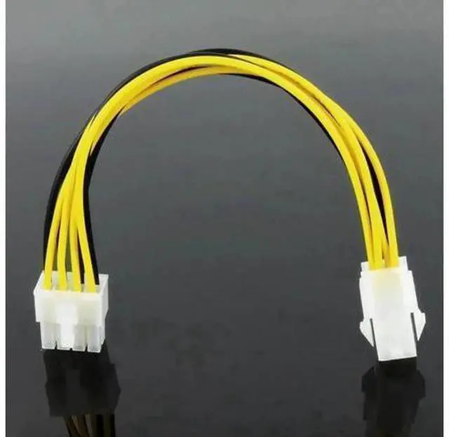 Alt view image 4 of 6 - ATX 4 Pin Female to 8 Pin Male EPS Power Adapter Cable, Motherboard CPU Power Extension Cord